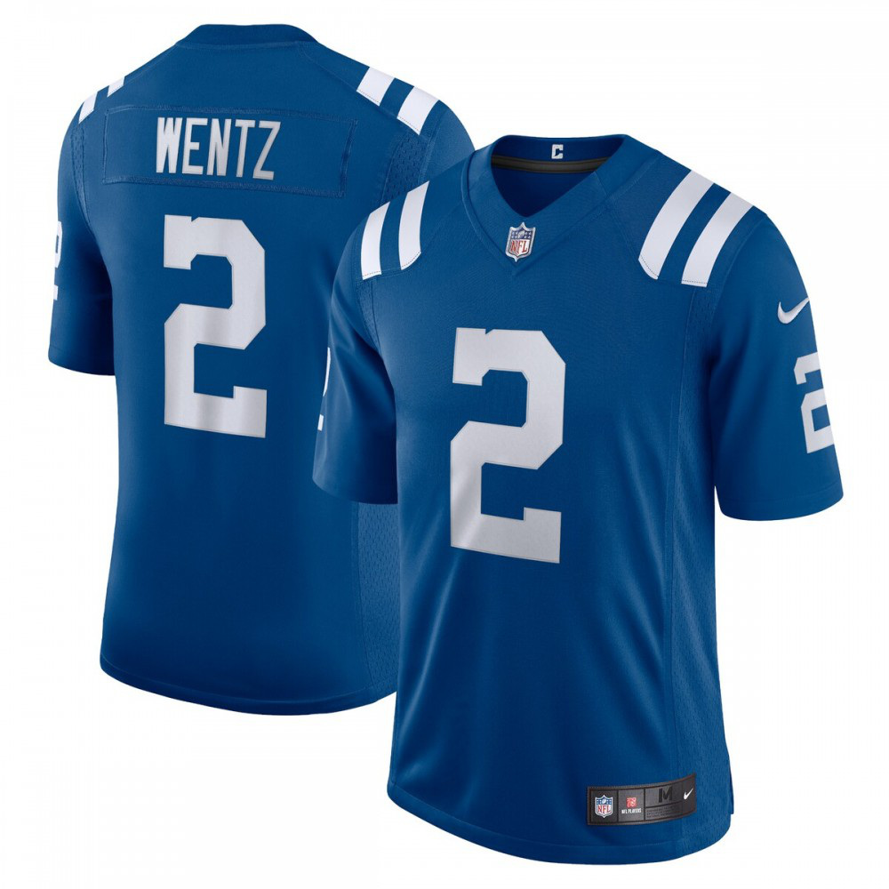 Carson Wentz Indianapolis Colts Nike Vapor Limited Jersey - Royal-GridironStore